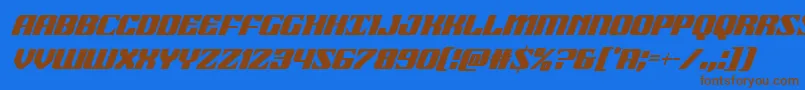 Lisätietoja 21gunsalutecondital-fontista 21gunsalutecondital-fontti – ruskeat fontit sinisellä taustalla