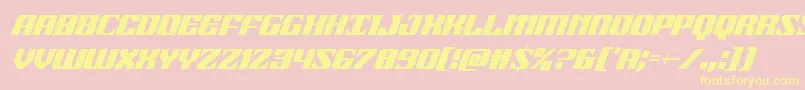 21gunsalutecondital Font – Yellow Fonts on Pink Background