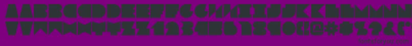 Blokked Font – Black Fonts on Purple Background