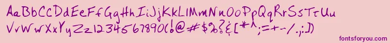 En savoir plus sur la police Lehn243 Police Lehn243 – polices violettes sur fond rose
