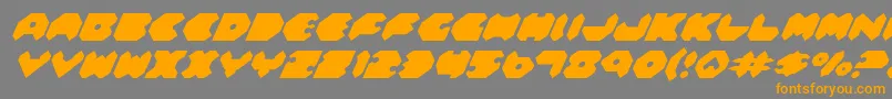 Feldi Font – Orange Fonts on Gray Background