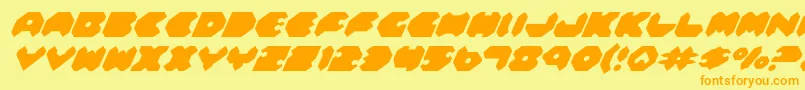Feldi Font – Orange Fonts on Yellow Background