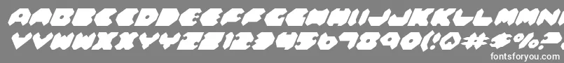 フォントFeldi – 灰色の背景に白い文字
