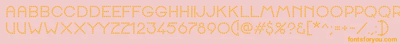 Lisätietoja K22SpottyFace-fontista K22SpottyFace-fontti – oranssit fontit vaaleanpunaisella taustalla