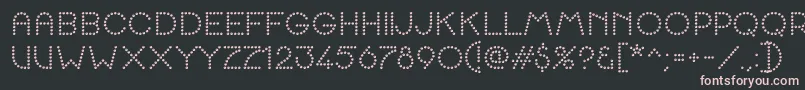 K22SpottyFace Font – Pink Fonts on Black Background