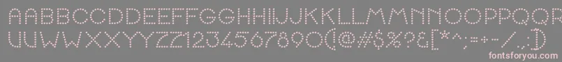 K22SpottyFace Font – Pink Fonts on Gray Background