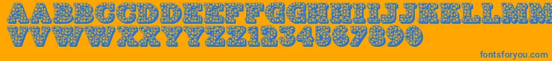 Lisätietoja Jfhollynites-fontista Jfhollynites-fontti – siniset fontit oranssilla taustalla