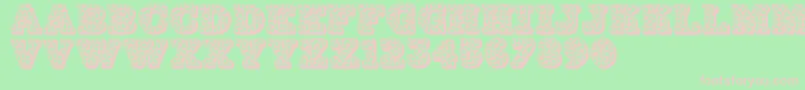 Jfhollynites Font – Pink Fonts on Green Background
