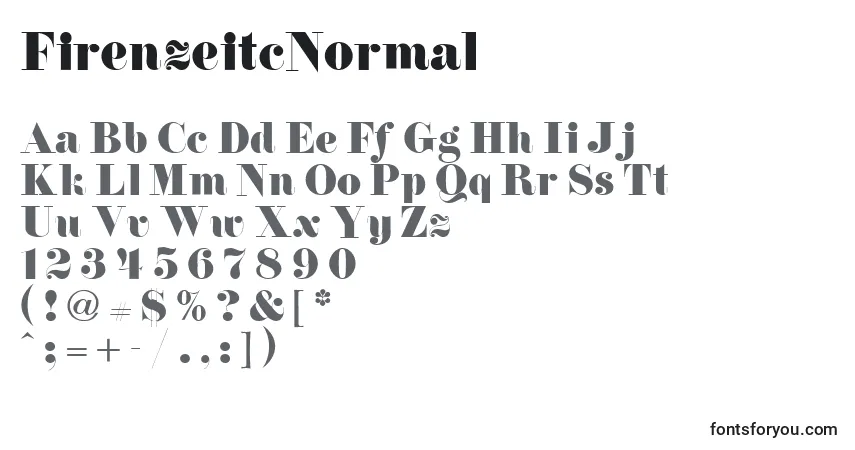 FirenzeitcNormal Font – alphabet, numbers, special characters
