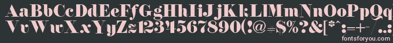 FirenzeitcNormal Font – Pink Fonts on Black Background