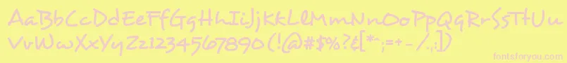 fuente Desyrel – Fuentes Rosadas Sobre Fondo Amarillo