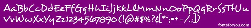 Desyrel Font – White Fonts on Purple Background