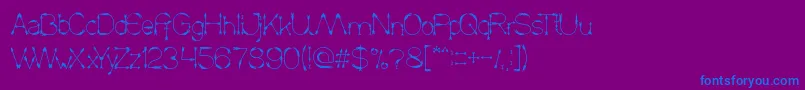 CrowChief Font – Blue Fonts on Purple Background
