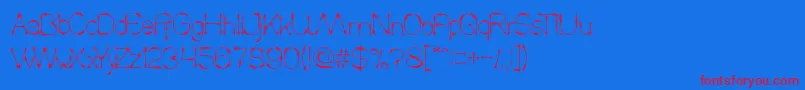 CrowChief Font – Red Fonts on Blue Background