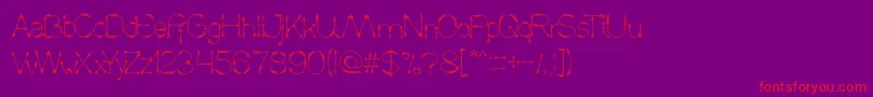 CrowChief Font – Red Fonts on Purple Background