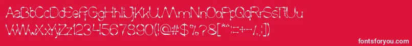 CrowChief Font – White Fonts on Red Background