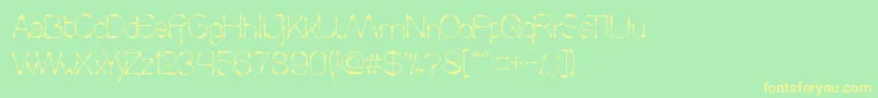 CrowChief Font – Yellow Fonts on Green Background