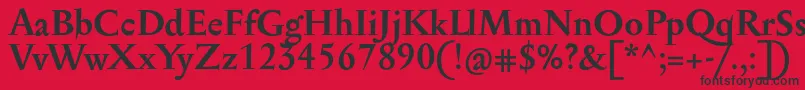 SerapioniitxnBold Font – Black Fonts on Red Background