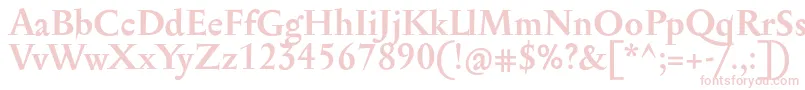SerapioniitxnBold Font – Pink Fonts on White Background