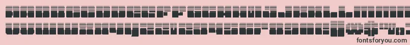 Starnurseryhalf Font – Black Fonts on Pink Background