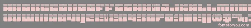 Starnurseryhalf Font – Pink Fonts on Gray Background