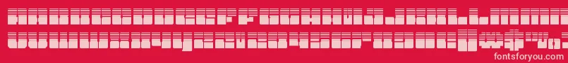 Starnurseryhalf Font – Pink Fonts on Red Background