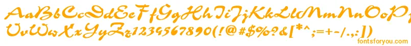 CorridaBold Font – Orange Fonts on White Background