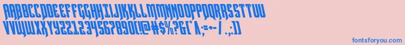 Hawkmoonleft Font – Blue Fonts on Pink Background
