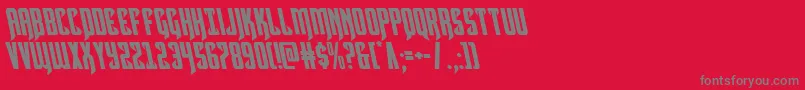 Hawkmoonleft Font – Gray Fonts on Red Background