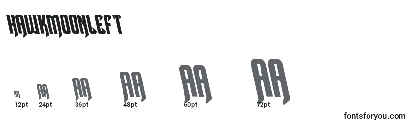 Hawkmoonleft Font Sizes