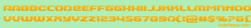 Annapolishalf Font – Orange Fonts on Green Background