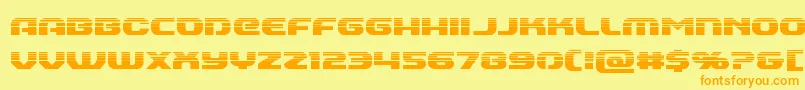 Annapolishalf Font – Orange Fonts on Yellow Background