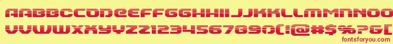 Annapolishalf Font – Red Fonts on Yellow Background