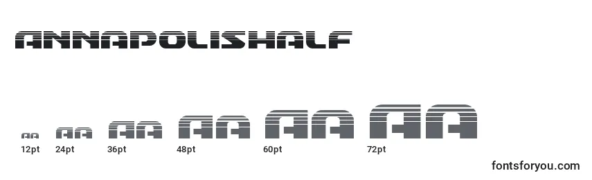 Annapolishalf Font Sizes