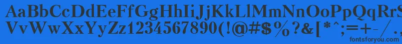 KudrashovcttBold Font – Black Fonts on Blue Background