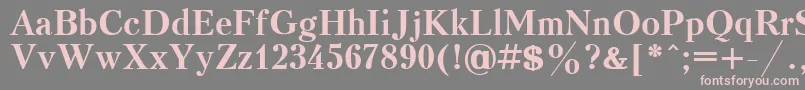 KudrashovcttBold Font – Pink Fonts on Gray Background