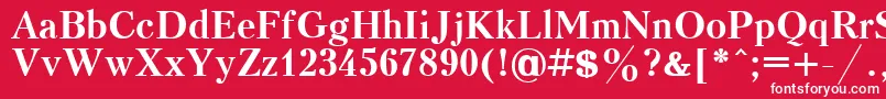 KudrashovcttBold Font – White Fonts on Red Background