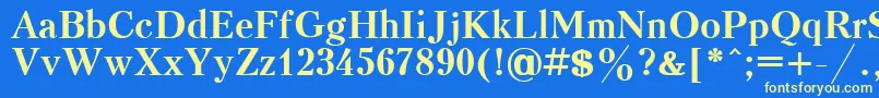 KudrashovcttBold Font – Yellow Fonts on Blue Background