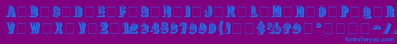 More about ParapaDisplayCapsSsi Font ParapaDisplayCapsSsi Font – Blue Fonts on Purple Background