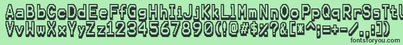 Karmafuture Font – Black Fonts on Green Background