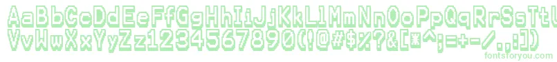 Karmafuture Font – Green Fonts on White Background
