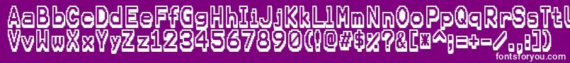 Karmafuture Font – White Fonts on Purple Background