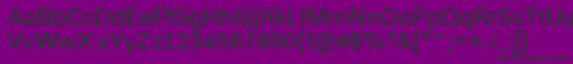 フォントGroti10 – 紫の背景に黒い文字