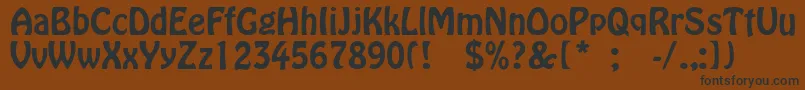 Jojo Font – Black Fonts on Brown Background