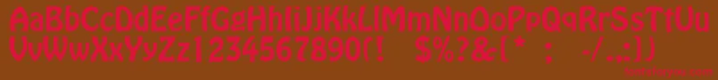 Jojo Font – Red Fonts on Brown Background