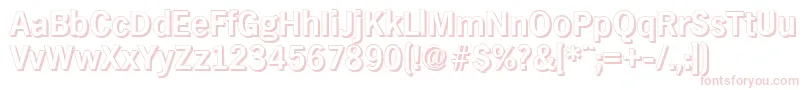 HamburgshadowBold-Schriftart – Rosa Schriften