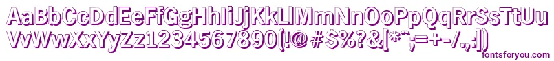 HamburgshadowBold Font – Purple Fonts