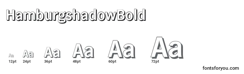 HamburgshadowBold Font Sizes