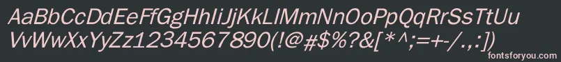 ElutheraItalic Font – Pink Fonts on Black Background