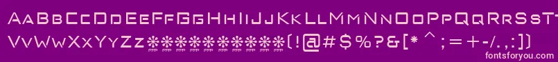 NeoLatinaDemoFfp Font – Pink Fonts on Purple Background